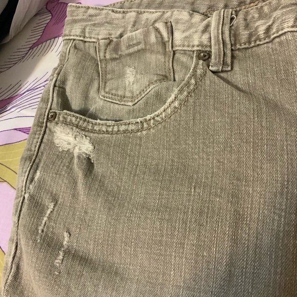 Like New Free People Distressed Skinny light Gray Jeans 26 size Women - Picture 9 of 16